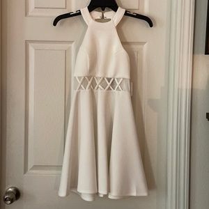 White mini dress